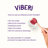 Organic Blackcurrant Powder 200g (20x Sachets)