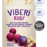 RUBY Organic Chocolate Rolled Blackcurrants 90g